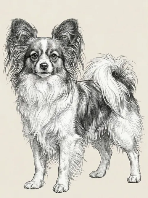 Spaniel continental enano